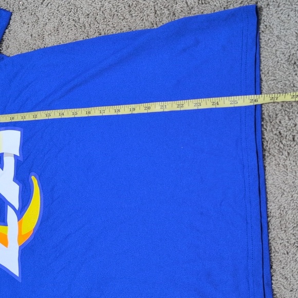 LA Rams Nike Dri fit Tee Men's Medium Blue NFL Football Team Apparel Fan - Picture 6 of 9